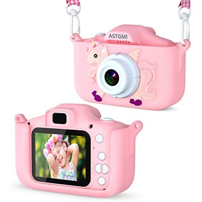 ASTGMI Kamera leksaker för barn för pojkar och flickor, 1080P HD kamera bilder barn, födelsedag för barn 3 4 5 6 7 8 9 10 år, med 32 GB SD-kort (Rosa) ASTGMI Kamera leksaker för barn för pojkar och flickor, 1080P HD kamera bilder barn, födelsedag för barn 3 4 5 6 7 8 9 10 år, med 32 GB SD-kort (Rosa)