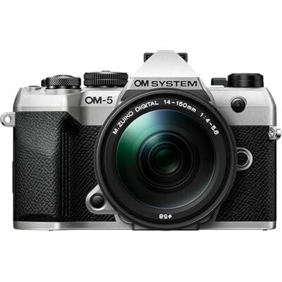 OM SYSTEM OM-5 Mark II Micro Four Thirds Systemkamera inkl. lins M.Zuiko Digital ED 14-150mm II, 20 MP Live MOS-sensor, 5-axlig bildstabilisering, IP53 vädertätning, Handhållen HighRes Shot 50MP OM SYSTEM OM-5 Mark II Micro Four Thirds Systemkamera inkl. lins M.Zuiko Digital ED 14-150mm II, 20 MP Live MOS-sensor, 5-axlig bildstabilisering, IP53 vädertätning, Handhållen HighRes Shot 50MP