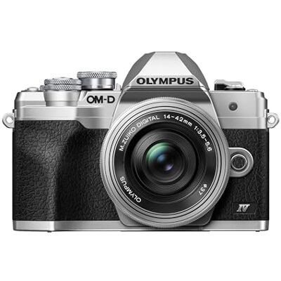 OM SYSTEM Olympus E-M10 Mark IV Silver Micro Four Thirds Systemkamera M.Zuiko Digital ED 14-42 mm F3.5-5.6 EZ kit 20 MP sensor 5-axlad bildstabilisering 4K video Wi-Fi OM SYSTEM Olympus E-M10 Mark IV Silver Micro Four Thirds Systemkamera M.Zuiko Digital ED 14-42 mm F3.5-5.6 EZ kit 20 MP sensor 5-axlad bildstabilisering 4K video Wi-Fi