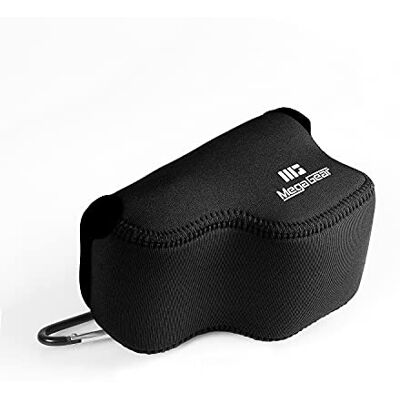MegaGear Ultralätt neoprenkamerafodral kompatibelt med Sony ZV-E10 (svart) (16–50 mm) MegaGear Ultralätt neoprenkamerafodral kompatibelt med Sony ZV-E10 (svart) (16–50 mm)