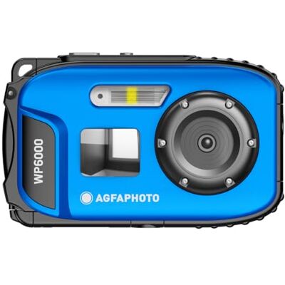 AgfaPhoto AGFA Photo Realishot WP6000 vattentät digitalkamera, 3 m/10 ft, 18 MP, HD-video, 2,4 tum LCD-skärm, 16x digital zoom, autofokus, selfie-spegel, litiumbatteri blå AgfaPhoto AGFA Photo Realishot WP6000 vattentät digitalkamera, 3 m/10 ft, 18 MP, HD-video, 2,4 tum LCD-skärm, 16x digital zoom, autofokus, selfie-spegel, litiumbatteri blå