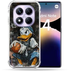 Cokitec Förstärkt fodral för Xiaomi Redmi Note 14 Pro 4G Street Art Kalle Anka Cokitec Förstärkt fodral för Xiaomi Redmi Note 14 Pro 4G Street Art Kalle Anka