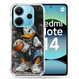 Cokitec Förstärkt fodral för Xiaomi Redmi Note 14 4G Street Art Kalle Anka Cokitec Förstärkt fodral för Xiaomi Redmi Note 14 4G Street Art Kalle Anka