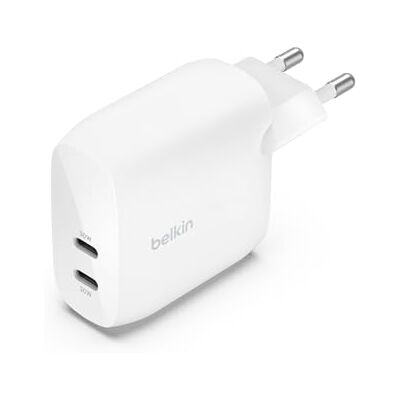 Belkin BoostCharge dubbel USB-C kontakt med PPS 60 W, USB C laddare för Apple iPhone, iPad, Samsung Galaxy, Google Pixel, Huawei, Sony, Kompatibel med USB-C till Lightning-kabel och USB-C till USB-C Belkin BoostCharge dubbel USB-C kontakt med PPS 60 W, USB C laddare för Apple iPhone, iPad, Samsung Galaxy, Google Pixel, Huawei, Sony, Kompatibel med USB-C till Lightning-kabel och USB-C till USB-C