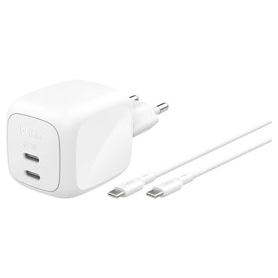 Belkin BosstCharge Pro Laddare för USB-C med 2 portar 67 W, Snabbladdning Belkin BosstCharge Pro Laddare för USB-C med 2 portar 67 W, Snabbladdning