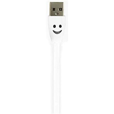 Shot Case Smiley Micro USB-kabel för JBL Flip 4 LED-ljus Android smartphone USB-laddare anslutning (BLANC) Shot Case Smiley Micro USB-kabel för JBL Flip 4 LED-ljus Android smartphone USB-laddare anslutning (BLANC)