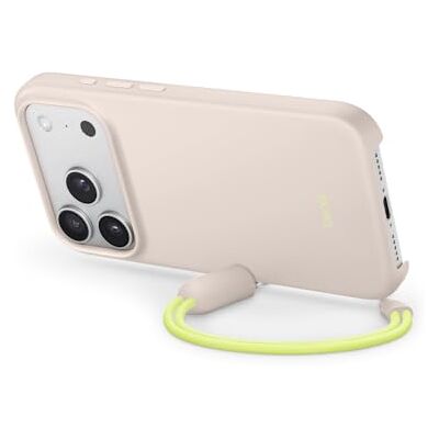 Beats iPhone 17 Pro-skal med stativ, MagSafe och kamerareglage, inbyggt stativ och handledsband, matt yta med mikrofiberfoder – kalksten Beats iPhone 17 Pro-skal med stativ, MagSafe och kamerareglage, inbyggt stativ och handledsband, matt yta med mikrofiberfoder – kalksten