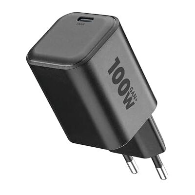 Cellular Line nätladdare ACH med GaN+-teknik och en USB-C Power Delivery anslutning med 100 W för smartphones, surfplattor och bärbara datorer Cellular Line nätladdare ACH med GaN+-teknik och en USB-C Power Delivery anslutning med 100 W för smartphones, surfplattor och bärbara datorer