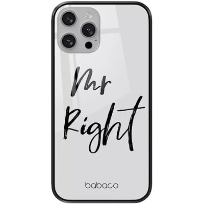 Babaco ERT GROUP mobiltelefonfodral för Apple Iphone 13 PRO MAX originalt och officiellt licensierat mönster Mr Right 001 tillverkad av härdat glas, skyddsfodral Babaco ERT GROUP mobiltelefonfodral för Apple Iphone 13 PRO MAX originalt och officiellt licensierat mönster Mr Right 001 tillverkad av härdat glas, skyddsfodral