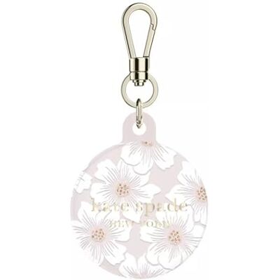 kate spade new york AirTag-hållare med guldringsklämma – skyddsfodral för Apple AirTag – stockros grädde kate spade new york AirTag-hållare med guldringsklämma – skyddsfodral för Apple AirTag – stockros grädde