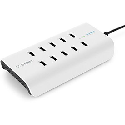 Belkin Rockstar 10-port USB-A-laddare (10 x 2,4 A snabb laddning) vit Belkin Rockstar 10-port USB-A-laddare (10 x 2,4 A snabb laddning) vit