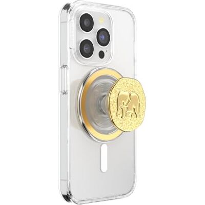 PopSockets Telefongrepp för MagSafe med stativ, magnetiskt stativ, utbytbar topp, säkert grepp för iPhone MagSafe-fodral, telefon- och surfplattegrepp – emaljelefant token PopSockets Telefongrepp för MagSafe med stativ, magnetiskt stativ, utbytbar topp, säkert grepp för iPhone MagSafe-fodral, telefon- och surfplattegrepp – emaljelefant token