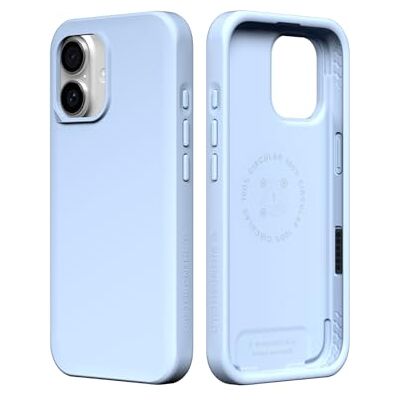 RhinoShield Telefonfodral kompatibelt med iPhone 17 SolidX – förstärkt stötdämpande skydd, minimal och smal design med fallskydd i militärkvalitet – glaciärblått RhinoShield Telefonfodral kompatibelt med iPhone 17 SolidX – förstärkt stötdämpande skydd, minimal och smal design med fallskydd i militärkvalitet – glaciärblått
