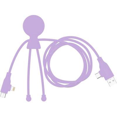 Xoopar 3 i 1 multi-USB-kabel lång snabbladdningskabel 1 m20-60 W effekt USB USB-C Lightning-port kompatibel med alla Mr Bio Long Fast Lila Smartphones Xoopar 3 i 1 multi-USB-kabel lång snabbladdningskabel 1 m20-60 W effekt USB USB-C Lightning-port kompatibel med alla Mr Bio Long Fast Lila Smartphones