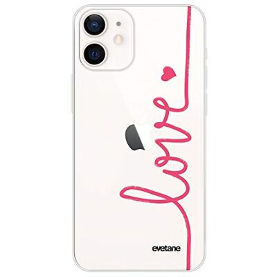 Evetane fodral kompatibel med iPhone 12 mini mjukt silikon starkt starkt starkt tunt skydd transparent fodral kärlek mönster trendig Evetane fodral kompatibel med iPhone 12 mini mjukt silikon starkt starkt starkt tunt skydd transparent fodral kärlek mönster trendig