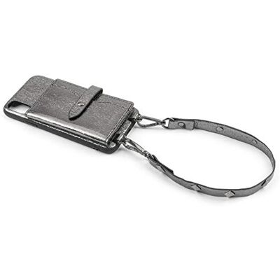 4smarts 4 smarts skyddsskal LAVAVIK Cross-Body med kortfack, handrem och hängband för iPhone Xs Max, grå 4smarts 4 smarts skyddsskal LAVAVIK Cross-Body med kortfack, handrem och hängband för iPhone Xs Max, grå
