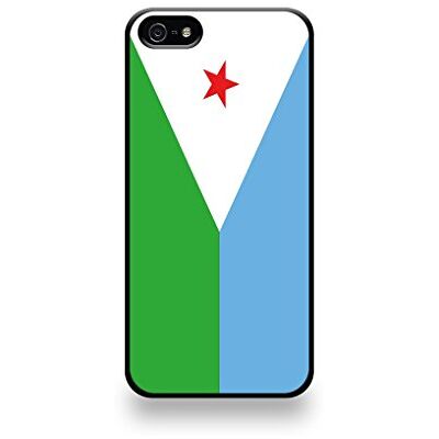 Puig LD coqip5_52 fodral skyddsfodral för iPhone 5/5S, motiv flagga Dschibuti Puig LD coqip5_52 fodral skyddsfodral för iPhone 5/5S, motiv flagga Dschibuti