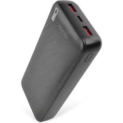 EMOS Alpha Q3 Powerbank 20 000 mAh Externt batteri med genomströmning 2 USB-A + 1 USB-C-utgång PD20W 20 000 mAh/74 Wh inkl. Datakabel – automatisk på/av – för smartphone, surfplatta – svart EMOS Alpha Q3 Powerbank 20 000 mAh Externt batteri med genomströmning 2 USB-A + 1 USB-C-utgång PD20W 20 000 mAh/74 Wh inkl. Datakabel – automatisk på/av – för smartphone, surfplatta – svart