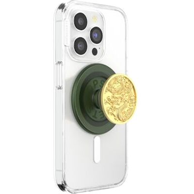 PopSockets Telefongrepp för MagSafe med stativ, magnetiskt stativ, utbytbar topp, säkert grepp för iPhone MagSafe-fodral, telefon och surfplattegrepp – emaljdrake PopSockets Telefongrepp för MagSafe med stativ, magnetiskt stativ, utbytbar topp, säkert grepp för iPhone MagSafe-fodral, telefon och surfplattegrepp – emaljdrake