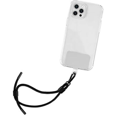 Collins Jumble & Co Sling & Grip Telefonrem, polyester och metall, svart Collins Jumble & Co Sling & Grip Telefonrem, polyester och metall, svart