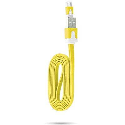 Shot Case Laddare för Gionee F9 Plus USB/Micro USB Noodle Universal (gul) Shot Case Laddare för Gionee F9 Plus USB/Micro USB Noodle Universal (gul)