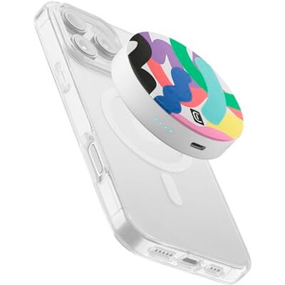 Cellular Line Powerbank MAG Vibe 3 000 mAh vit, upp till 22 timmars batteritid, 5 W trådlös laddning, kompakt och färgglad design, snabb USB-C-laddning, USB-C-kabel ingår Cellular Line Powerbank MAG Vibe 3 000 mAh vit, upp till 22 timmars batteritid, 5 W trådlös laddning, kompakt och färgglad design, snabb USB-C-laddning, USB-C-kabel ingår