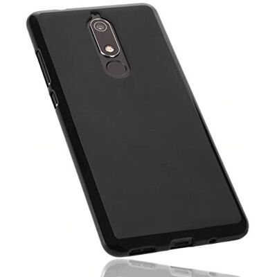 mumbi skal kompatibel med Nokia 5.1 2018 mobiltelefon fodral mobiltelefonskal, svart mumbi skal kompatibel med Nokia 5.1 2018 mobiltelefon fodral mobiltelefonskal, svart