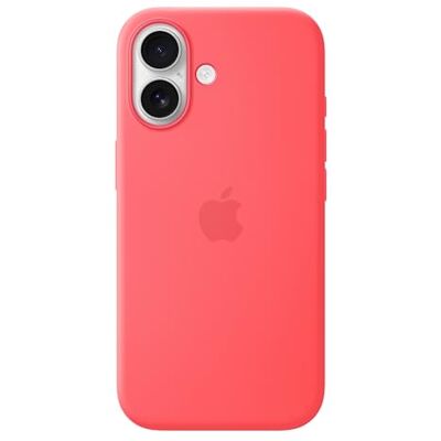 Apple Silikonskal med MagSafe till iPhone 17 – klar guava Apple Silikonskal med MagSafe till iPhone 17 – klar guava 