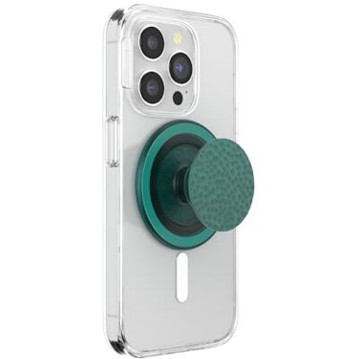 PopSockets runt telefongrepp kompatibelt med MagSafe, adapterring ingår, telefonhållare, trådlös laddning kompatibel – emalj hamrad färsk tall PopSockets runt telefongrepp kompatibelt med MagSafe, adapterring ingår, telefonhållare, trådlös laddning kompatibel – emalj hamrad färsk tall