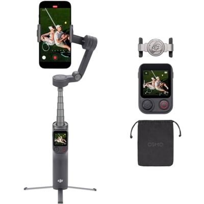 DJI Osmo Mobile 8P-gimbalstabilisator för iPhone och Android, Fjärrkontroll Inbyggd spårning, Inbyggd förlängningsstång och stativ, 10 h batteritid, robust 3-axlig stabilisering, 360° panorering DJI Osmo Mobile 8P-gimbalstabilisator för iPhone och Android, Fjärrkontroll Inbyggd spårning, Inbyggd förlängningsstång och stativ, 10 h batteritid, robust 3-axlig stabilisering, 360° panorering