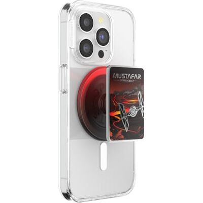 PopSockets runt telefongrepp kompatibelt med MagSafe, adapterring ingår, telefonhållare, trådlös laddning kompatibel, StarWars – emalj välkommen till Mustafar PopSockets runt telefongrepp kompatibelt med MagSafe, adapterring ingår, telefonhållare, trådlös laddning kompatibel, StarWars – emalj välkommen till Mustafar