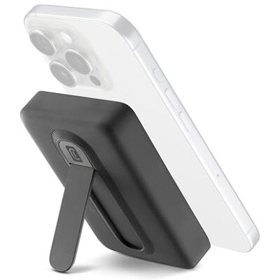Cellular Line Power Bank 10 000 mAh Qi2 15 W med inbyggt stativ och USB-C 20 W – mjuk Touch, Mag Stand – svart Cellular Line Power Bank 10 000 mAh Qi2 15 W med inbyggt stativ och USB-C 20 W – mjuk Touch, Mag Stand – svart
