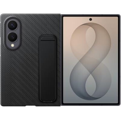 Samsung officiellt stående kolfodral för Galaxy Z Fold8 svart Fodral och antireflekterande skärmskydd i låda. En ultratunn design, tillverkad av aramidfiber från flygindustrin Samsung officiellt stående kolfodral för Galaxy Z Fold8 svart Fodral och antireflekterande skärmskydd i låda. En ultratunn design, tillverkad av aramidfiber från flygindustrin