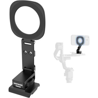 NEEWER Magnetiskt telefonstativfäste kompatibelt med MagSafe iPhone 17, mobiltelefonhållare med Arca snabbfrigörande basplatta och kalla skor för TikTok videoinspelning selfie live streaming, Vlogging NEEWER Magnetiskt telefonstativfäste kompatibelt med MagSafe iPhone 17, mobiltelefonhållare med Arca snabbfrigörande basplatta och kalla skor för TikTok videoinspelning selfie live streaming, Vlogging