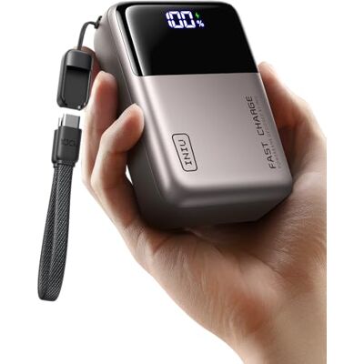 INIU 100 W bärbar dator powerbank, ultrakompakt 25 000 mAh snabbladdning Lämplig för flygplan, rese-Essential, externa mobiltelefonbatterier för MacBook, bärbar dator, Steam Deck, iPhone 18 17 16 INIU 100 W bärbar dator powerbank, ultrakompakt 25 000 mAh snabbladdning Lämplig för flygplan, rese-Essential, externa mobiltelefonbatterier för MacBook, bärbar dator, Steam Deck, iPhone 18 17 16