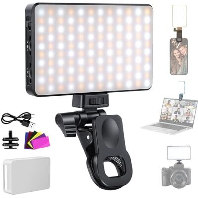 NEEWER Basic LED Selfie-ljus för telefon, 2 500–9 000 K, färgglada filmer/diffusor/3 000 mAh/CRI95+, videokonferensbelysning för iPhone kamera laptop zoom samtal, BL120B NEEWER Basic LED Selfie-ljus för telefon, 2 500–9 000 K, färgglada filmer/diffusor/3 000 mAh/CRI95+, videokonferensbelysning för iPhone kamera laptop zoom samtal, BL120B