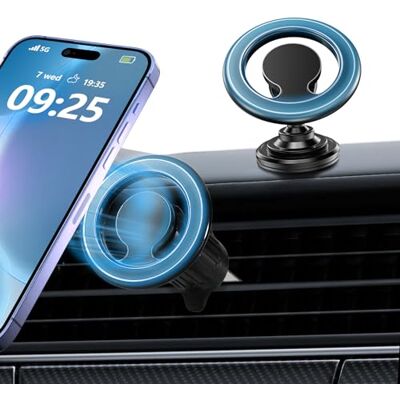 Carehabi Mobilhållare bilmagnet, 360° magnetisk hållare mobiltelefon bil, dubbel användning ventilation instrumentbräda bil magnetisk mobiltelefonhållare med 2 metallringar för iPhone 15 14 13 12 Pro Carehabi Mobilhållare bilmagnet, 360° magnetisk hållare mobiltelefon bil, dubbel användning ventilation instrumentbräda bil magnetisk mobiltelefonhållare med 2 metallringar för iPhone 15 14 13 12 Pro
