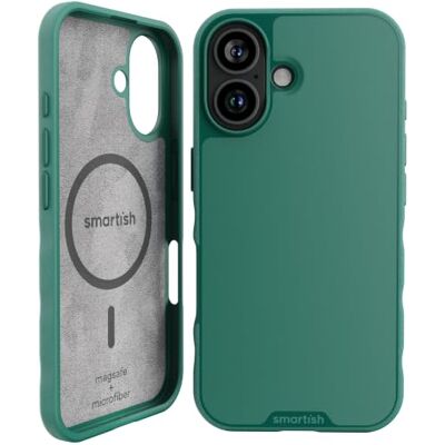 Smartish Gripmunk ® Magnetiskt skal för iPhone 16, kompatibelt med MagSafe, lätt + skyddande, smalt/tunt greppskydd med mikrofiberfoder – So Jaded Smartish Gripmunk ® Magnetiskt skal för iPhone 16, kompatibelt med MagSafe, lätt + skyddande, smalt/tunt greppskydd med mikrofiberfoder – So Jaded