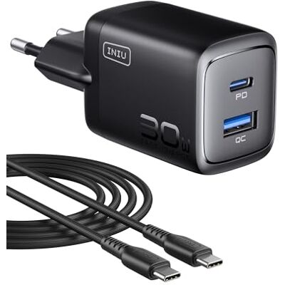 INIU 30W USB C-Laddare, 2-Ports Multipel Strömadapter med USB C Kabel PD 3.0 Snabbladdare, Typ C Strömadapter kompatibel med iPhone 18 17 16 Pro Max, iPad, Samsung S24 S23 Ultra, Google etc. INIU 30W USB C-Laddare, 2-Ports Multipel Strömadapter med USB C Kabel PD 3.0 Snabbladdare, Typ C Strömadapter kompatibel med iPhone 18 17 16 Pro Max, iPad, Samsung S24 S23 Ultra, Google etc.