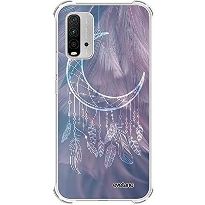 Evetane fodral kompatibel med Xiaomi Redmi 9T silikonhörn starkt fullständigt skydd resistent transparent måne fånga dröm mönster trendig skrift Evetane fodral kompatibel med Xiaomi Redmi 9T silikonhörn starkt fullständigt skydd resistent transparent måne fånga dröm mönster trendig skrift