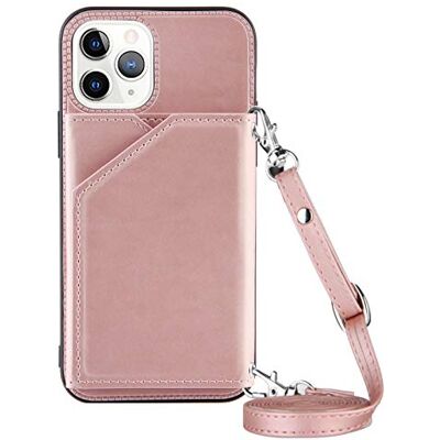 PekaTech Telefonkedja, kompatibel med iPhone, PU-läder, telefonfodral, telefonfodral, smartphone-fodral, halsband med rem, dragsko med skyddsfodral för upphängning, Rosa, iPhone 11 Pro Max, Modern PekaTech Telefonkedja, kompatibel med iPhone, PU-läder, telefonfodral, telefonfodral, smartphone-fodral, halsband med rem, dragsko med skyddsfodral för upphängning, Rosa, iPhone 11 Pro Max, Modern