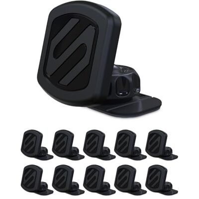Scosche MAGDM-10KFLT MagicMount magnetisk biltelefonhållare för instrumentbräda, 360° justerbart magnethuvud, universell mobiltelefonhållare för bil kompatibel med iPhone Samsung och alla enheter Scosche MAGDM-10KFLT MagicMount magnetisk biltelefonhållare för instrumentbräda, 360° justerbart magnethuvud, universell mobiltelefonhållare för bil kompatibel med iPhone Samsung och alla enheter