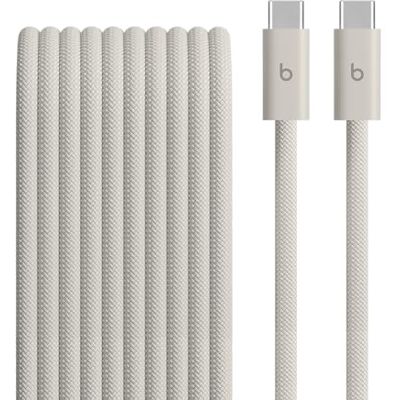 Beats 240 W flätad usb-c till usb-c-kabel, snabbladdning tålig/trasselfri, kompatibel med Apple- och Androidenheter (3 m) – Sandstorm Beats 240 W flätad usb-c till usb-c-kabel, snabbladdning tålig/trasselfri, kompatibel med Apple- och Androidenheter (3 m) – Sandstorm