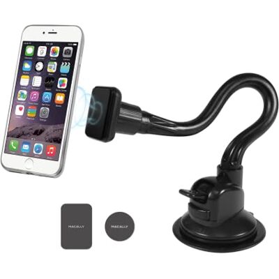 Macally MGRIPMAGXL – telefonhållare och bilvindruta montering magnetisk vagga och stark sugkopp 12 tums hals universell enhetsstorlek (Apple iPhone X 8 7 6 Plus Android Pixel Samsung Galaxy) Macally MGRIPMAGXL – telefonhållare och bilvindruta montering magnetisk vagga och stark sugkopp 12 tums hals universell enhetsstorlek (Apple iPhone X 8 7 6 Plus Android Pixel Samsung Galaxy)