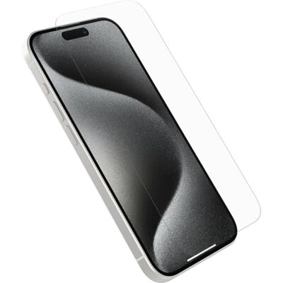 OtterBox Premium Glass skärmskydd för iPhone 15 Pro, härdat glas, avancerat repskydd, Klarar fall upp till 0,9m, Utan retailförpackning OtterBox Premium Glass skärmskydd för iPhone 15 Pro, härdat glas, avancerat repskydd, Klarar fall upp till 0,9m, Utan retailförpackning