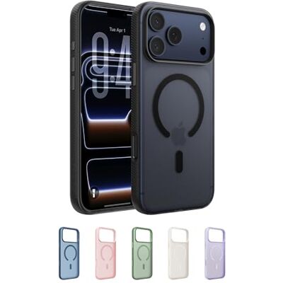 Belkin SheerForce Grip iPhone 17 Pro Max Hülle MagSafe Kompatible Handyhülle mit Rutschfesten Rändern, iPhone Schutzhülle, Magnetisch, Transparent, Dünn und Stoßfest – Schwarz Belkin SheerForce Grip iPhone 17 Pro Max Hülle MagSafe Kompatible Handyhülle mit Rutschfesten Rändern, iPhone Schutzhülle, Magnetisch, Transparent, Dünn und Stoßfest – Schwarz