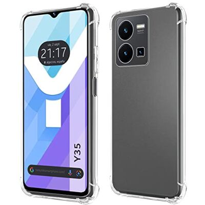 Tumundosmartphone Transparent Anti-stötskydd Silikon Skal för Vivo Y35 Tumundosmartphone Transparent Anti-stötskydd Silikon Skal för Vivo Y35