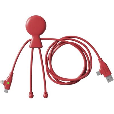 Xoopar Mr Bio Long Fast 3-i-1 USB-kabel Snabbladdning 60 W 1,2 m Röd 60 W snabbladdning på 1,20 m: USB, USB-C och Lightning – en enda kabel för mobiltelefoner, surfplattor och headset Xoopar Mr Bio Long Fast 3-i-1 USB-kabel Snabbladdning 60 W 1,2 m Röd 60 W snabbladdning på 1,20 m: USB, USB-C och Lightning – en enda kabel för mobiltelefoner, surfplattor och headset