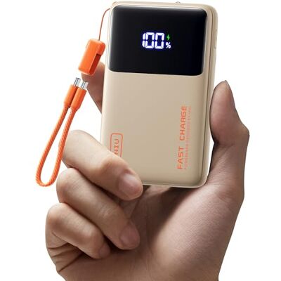 INIU Mini Power Bank, 10 000 mAh 45 W snabbladdningsfunktion, powerbank med USB C-kabel, små externa mobiltelefonbatterier för reseprylar, Flightsafe laddare för iPhone 17 16 15 Pro Max INIU Mini Power Bank, 10 000 mAh 45 W snabbladdningsfunktion, powerbank med USB C-kabel, små externa mobiltelefonbatterier för reseprylar, Flightsafe laddare för iPhone 17 16 15 Pro Max