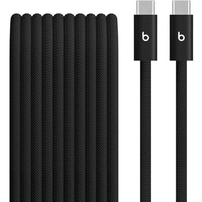 Beats 240 W flätad usb-c till usb-c-kabel, snabbladdning tålig/trasselfri, kompatibel med Apple- och Androidenheter (3 m) – Sprintsvart Beats 240 W flätad usb-c till usb-c-kabel, snabbladdning tålig/trasselfri, kompatibel med Apple- och Androidenheter (3 m) – Sprintsvart